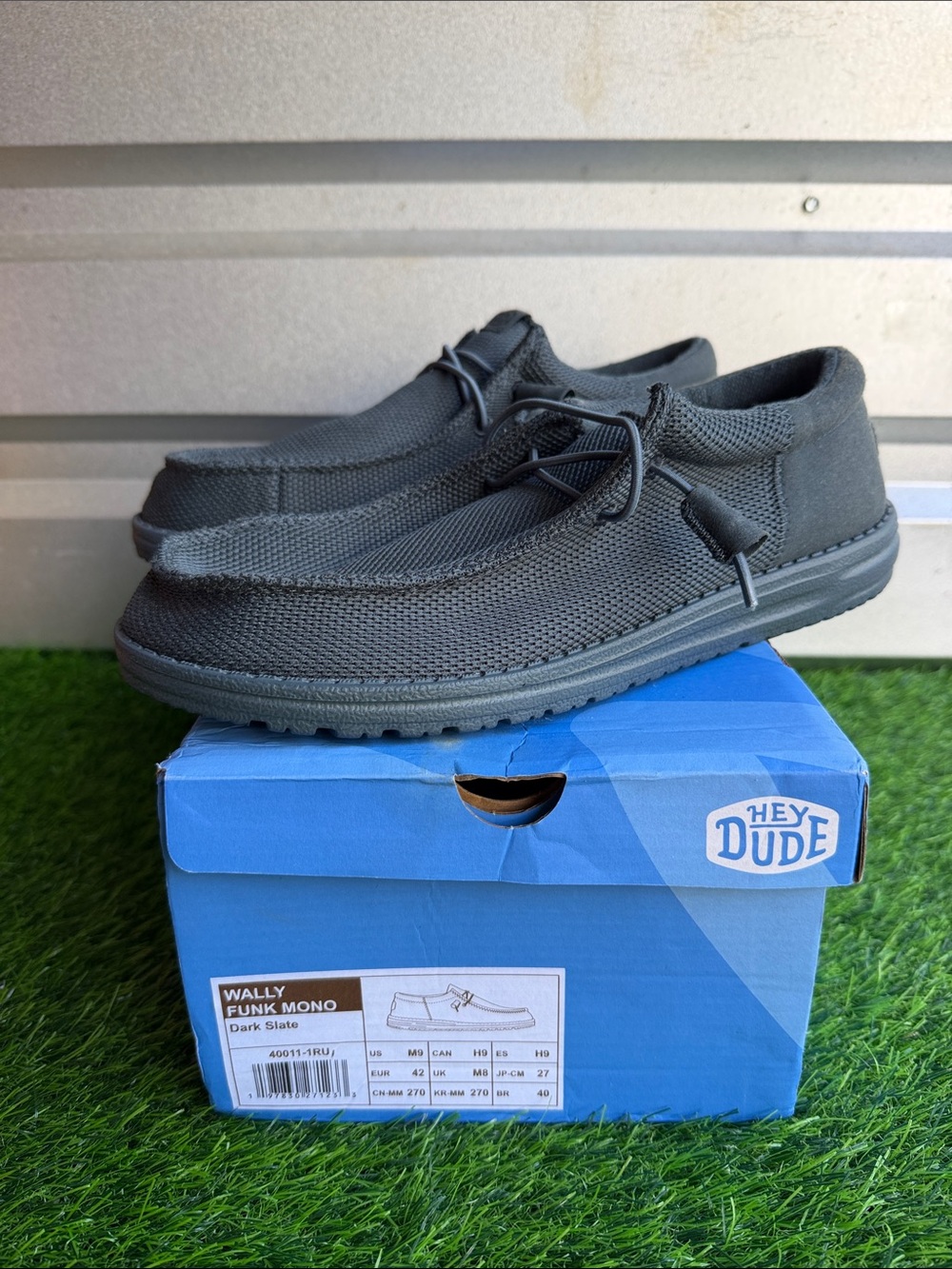 Hey Dude Dark Slate Men’s Slip-On Casual Loafers